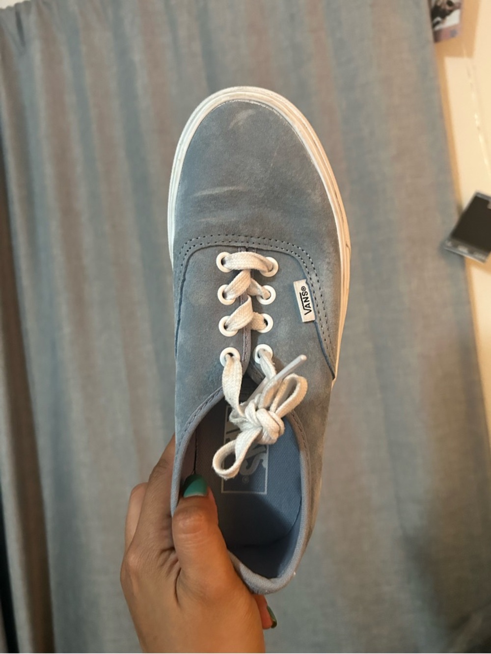 Vans Low-Top Sneaker in Slate Blue with White Accents